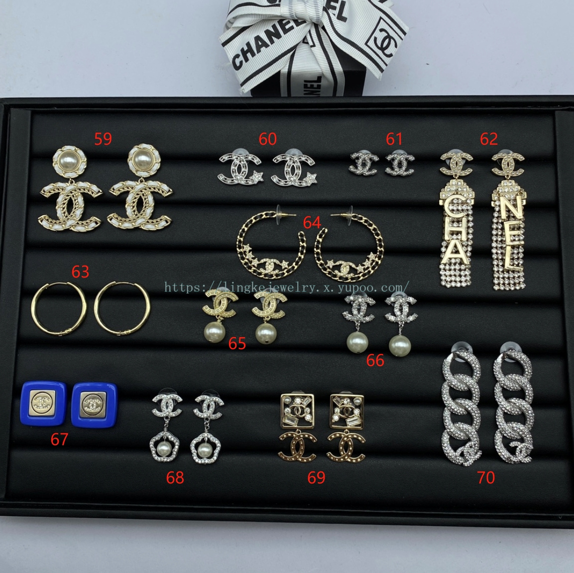 Ch*el earrings