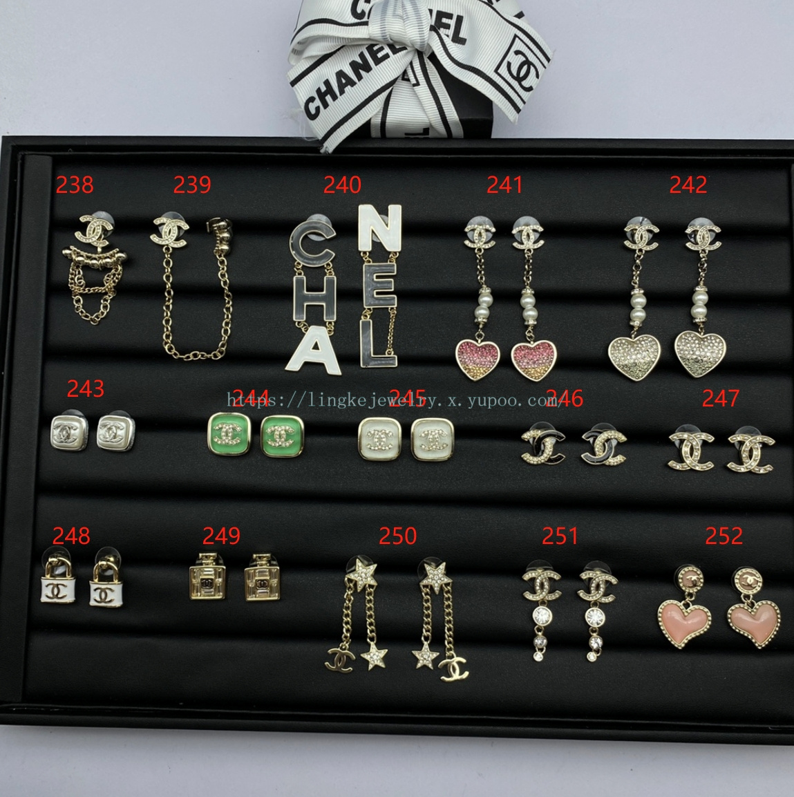 Ch*el earrings