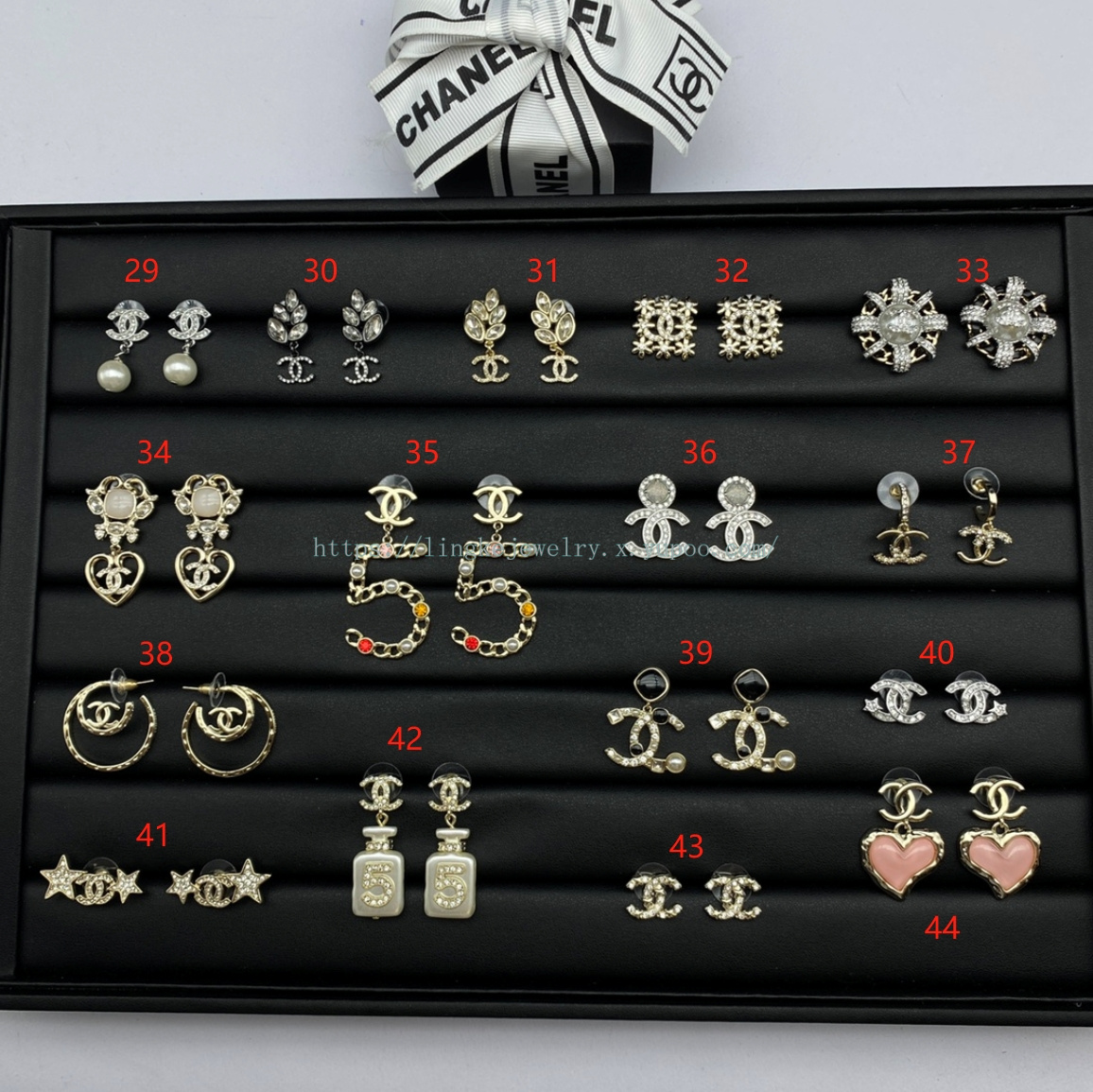 Ch*el earrings