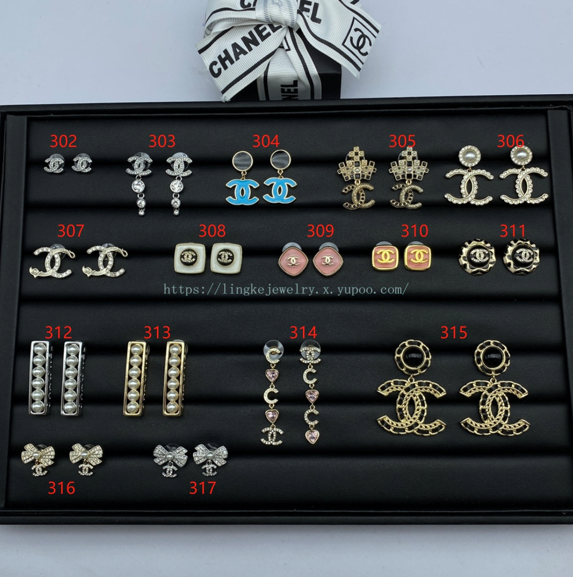 Ch*el earrings