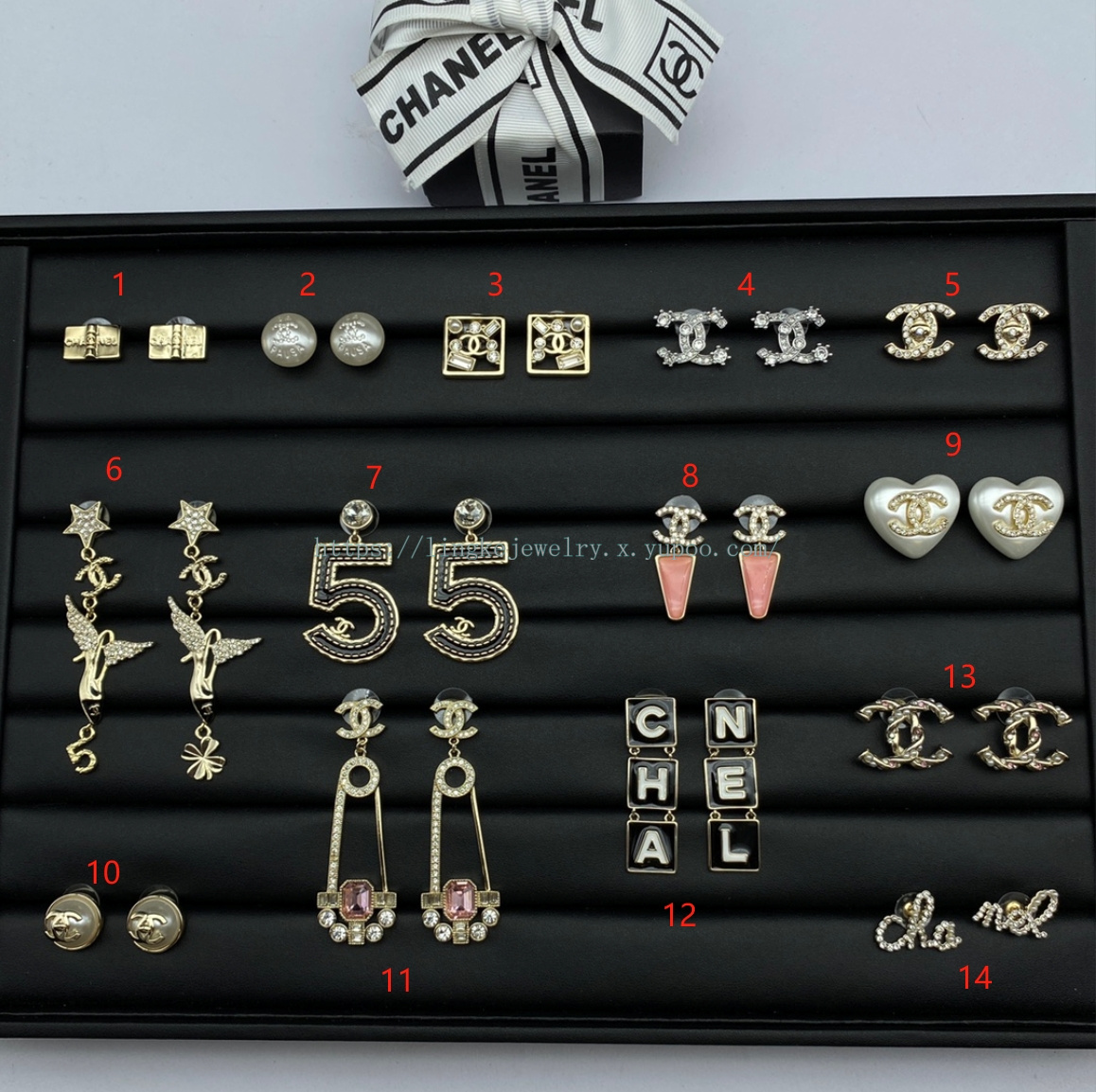 Ch*el earrings