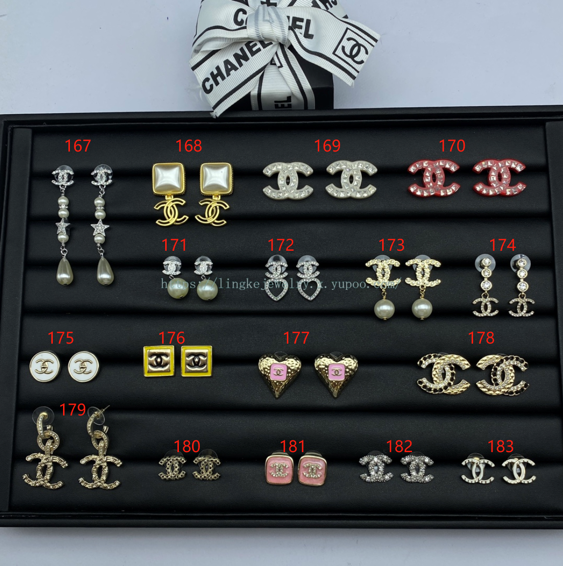 Ch*el earrings