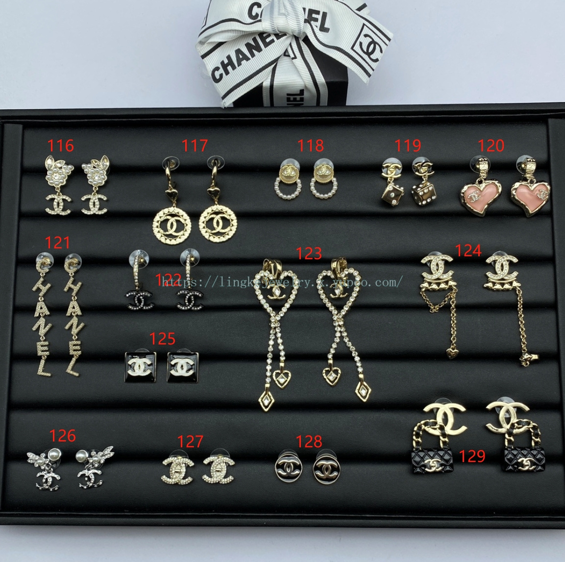 Ch*el earrings