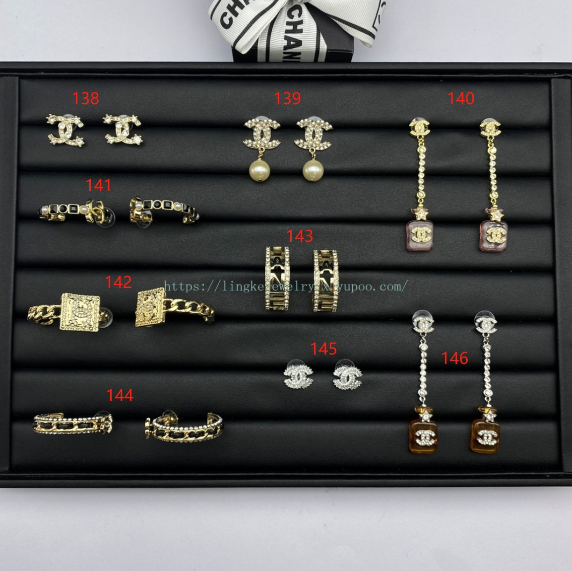 Ch*el earrings