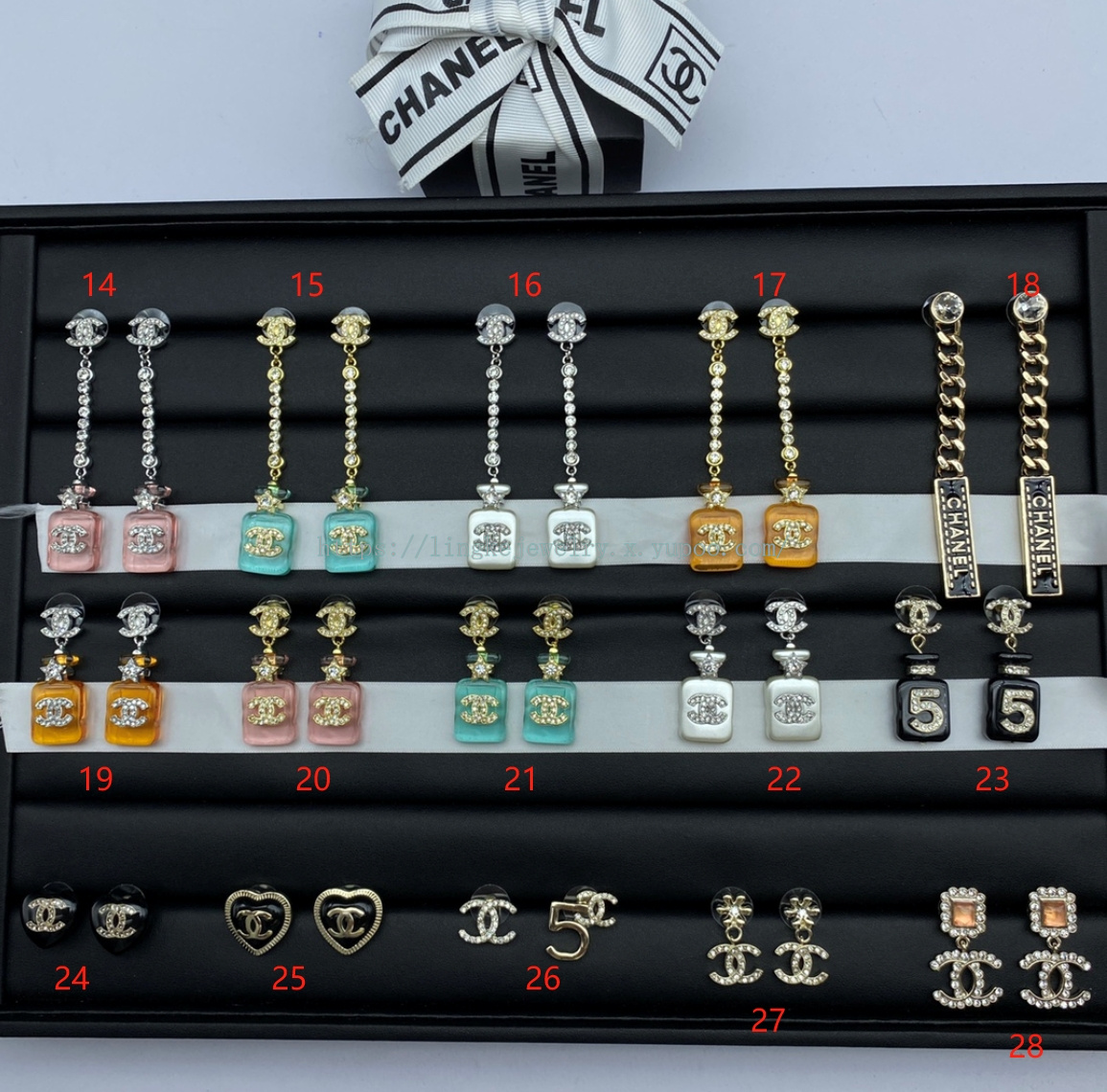 Ch*el earrings