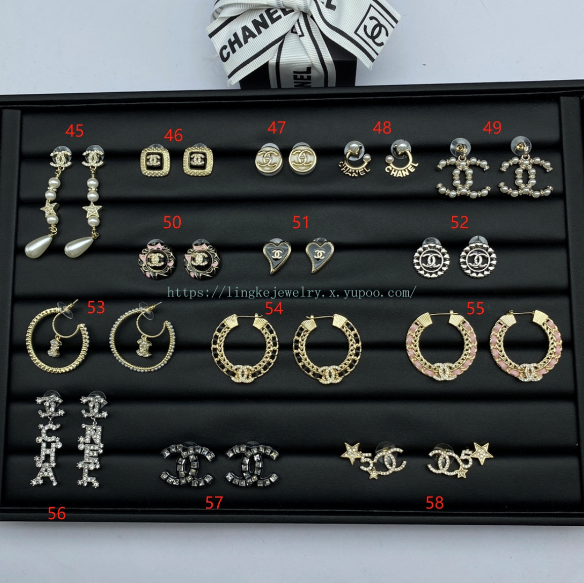 Ch*el earrings