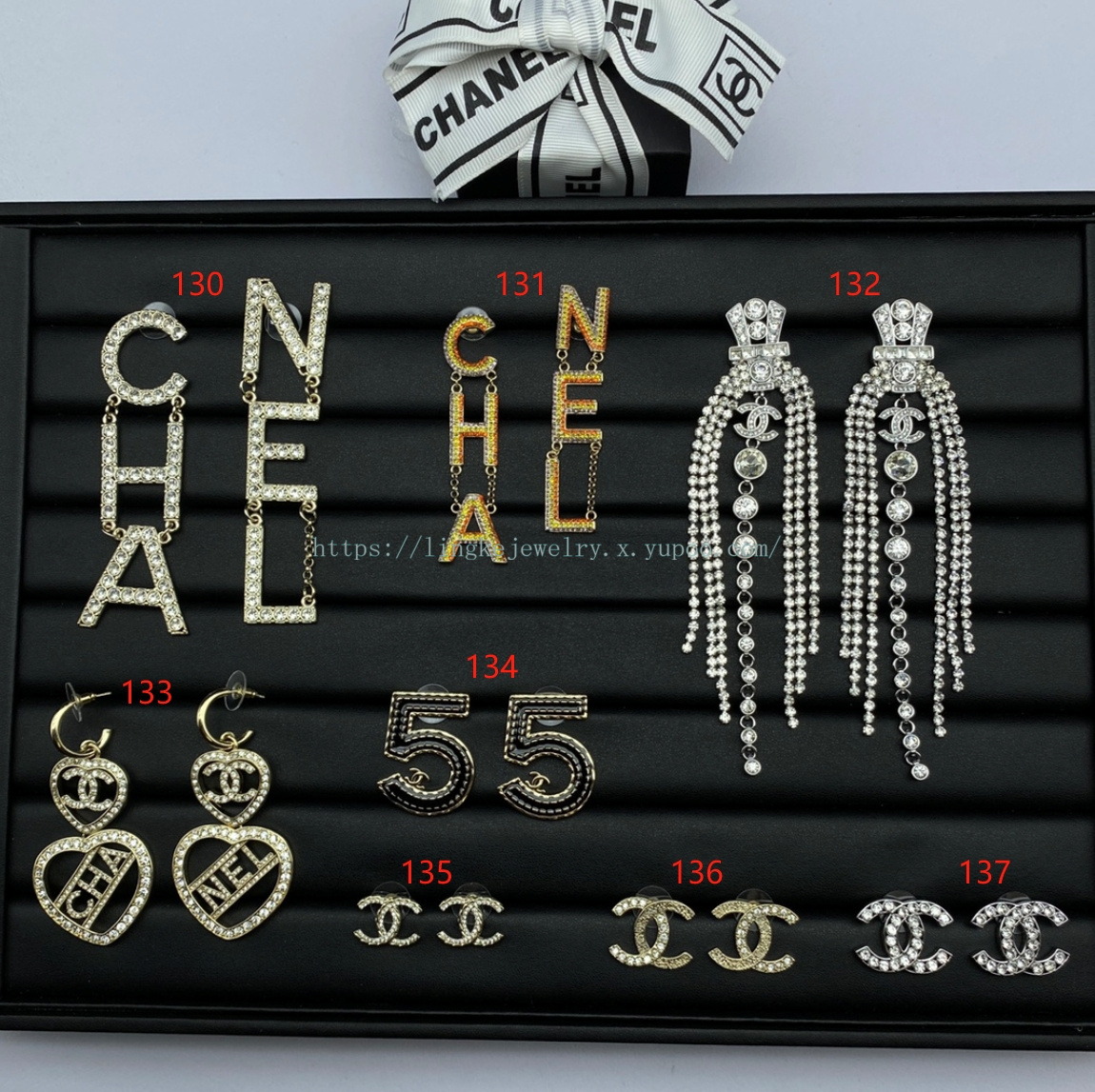 Ch*el earrings