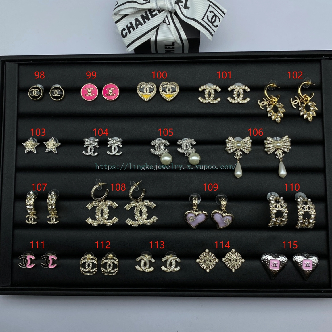 Ch*el earrings