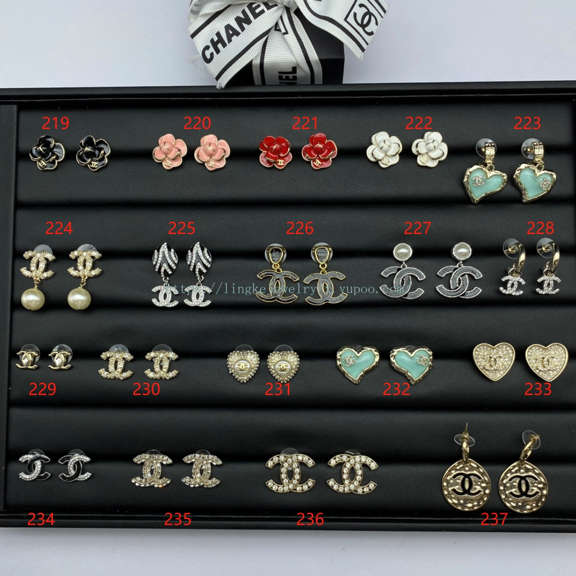 Ch*el earrings