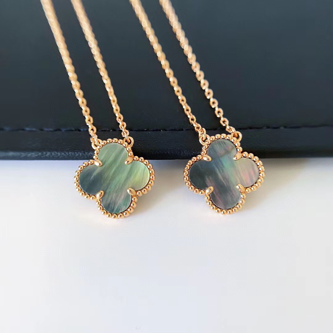 Alhambra Grey Mother-of-pearl 1 motif Necklace