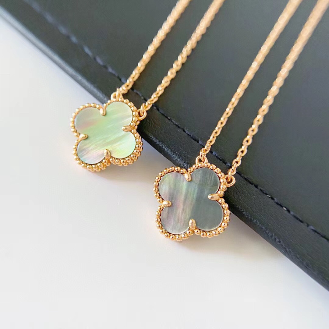 Alhambra Grey Mother-of-pearl 1 motif Necklace