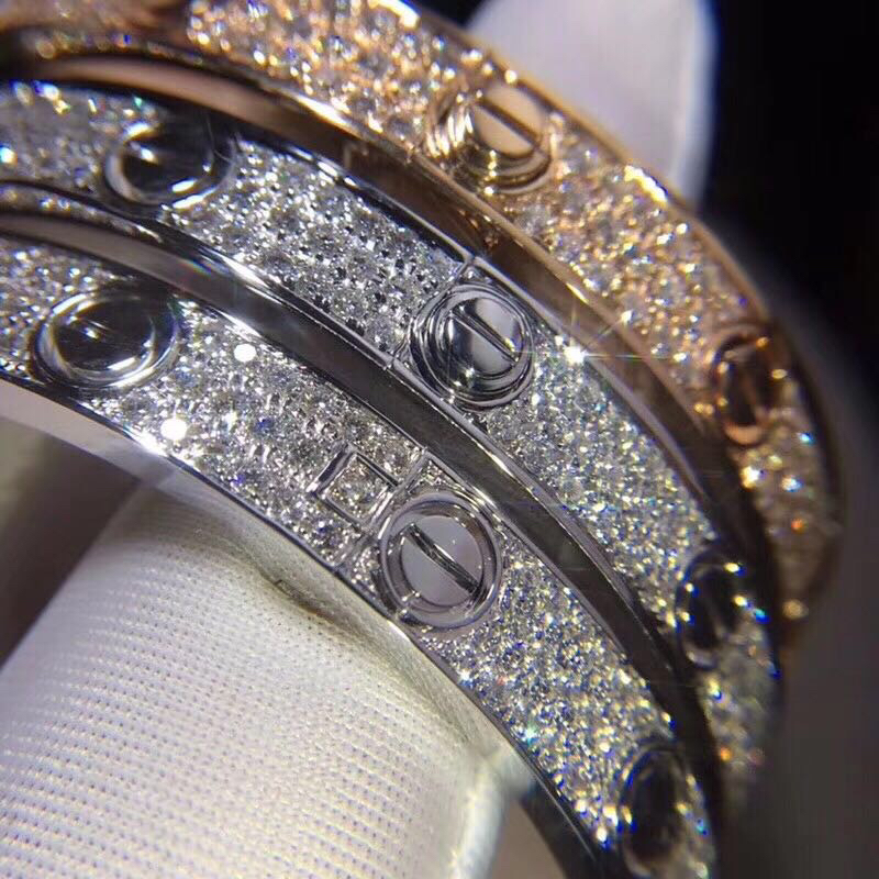 Love Bracelet,paved Diamonds(Screw Driver Version)