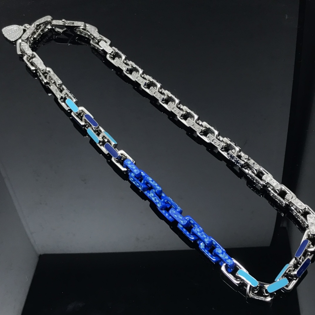 Blue Bamboo Necklace