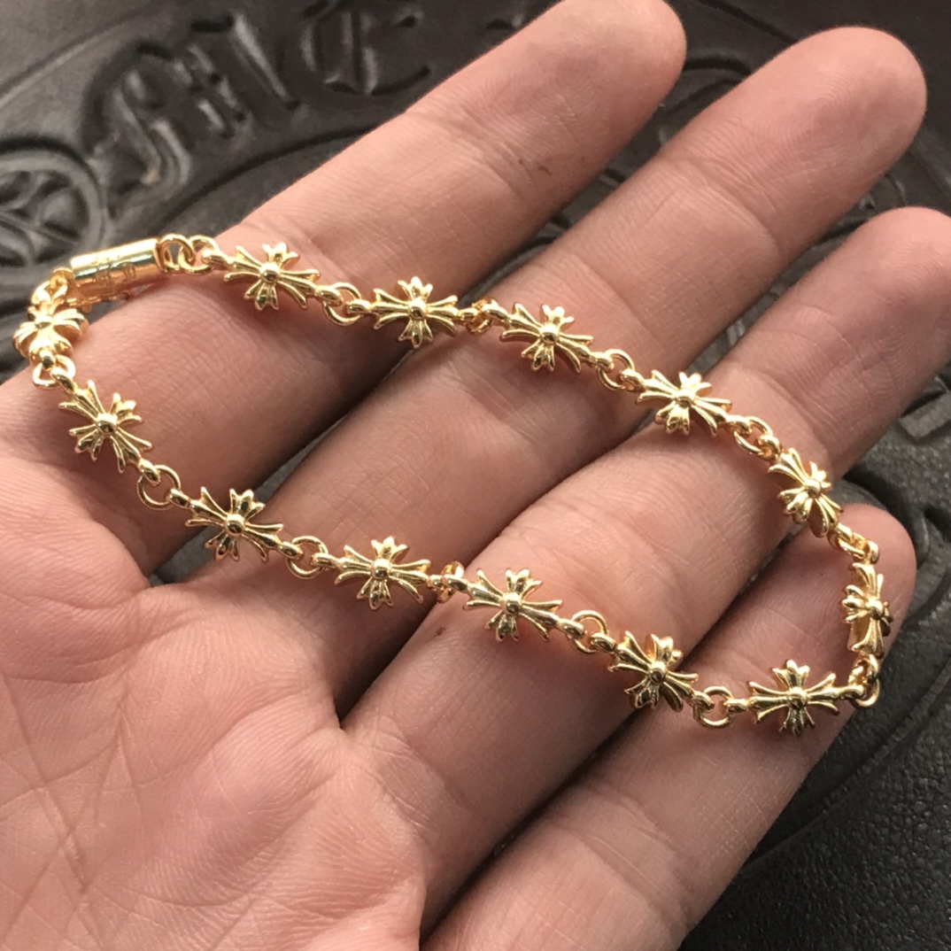 22K Cross Bracelet