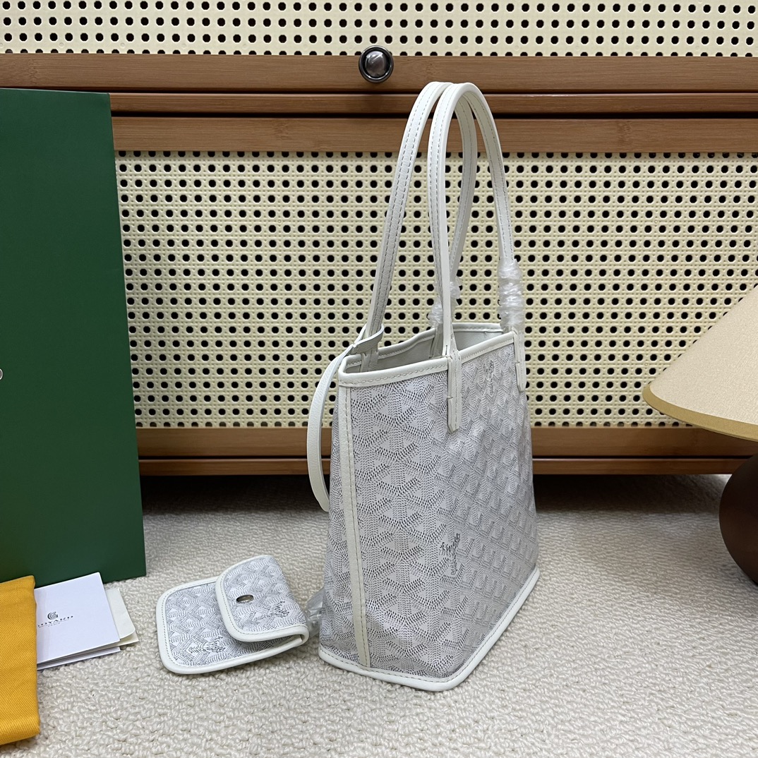 Double-sided Mini Shopping Bag White