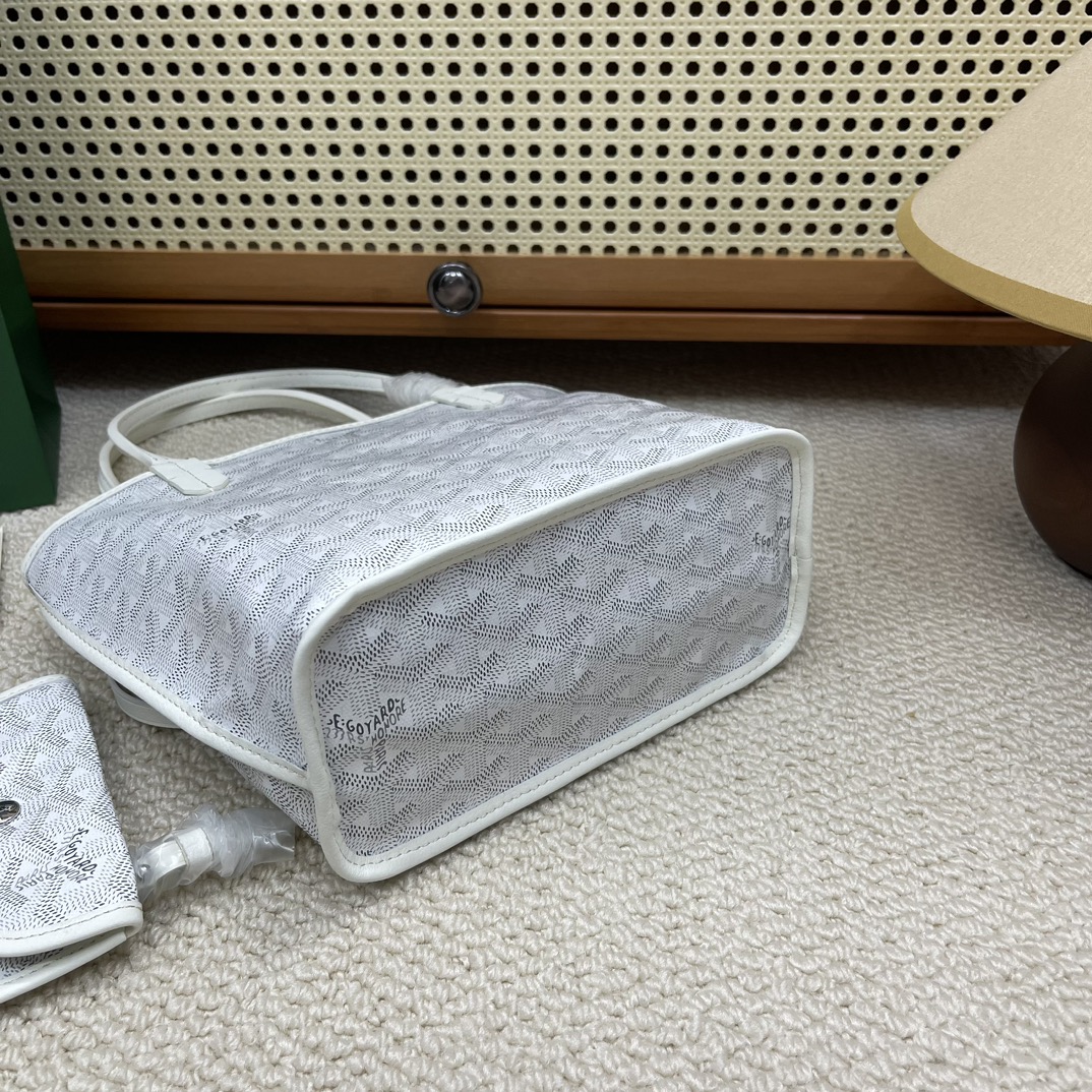 Double-sided Mini Shopping Bag White