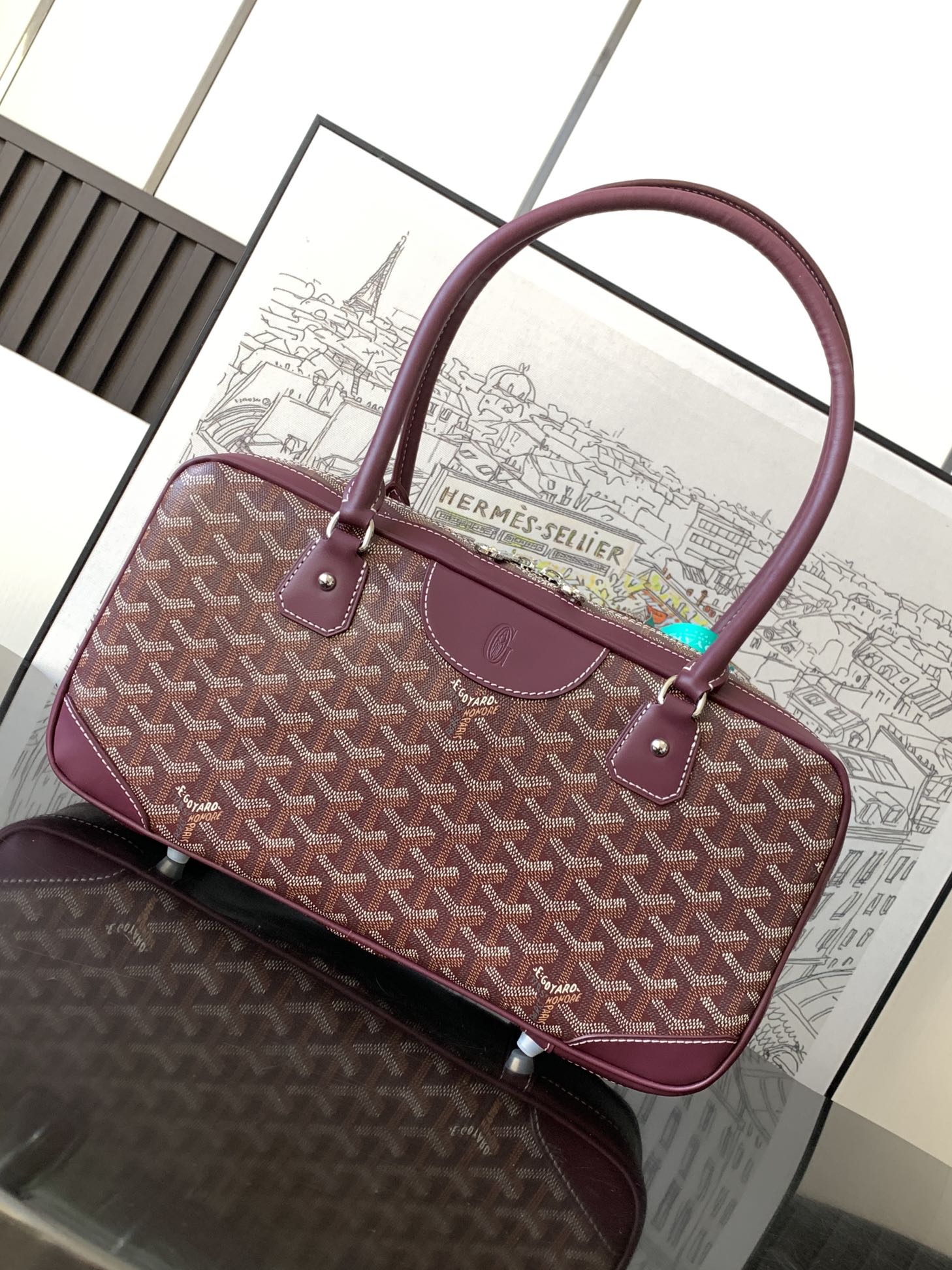 Go*ard vintage bag dark red
