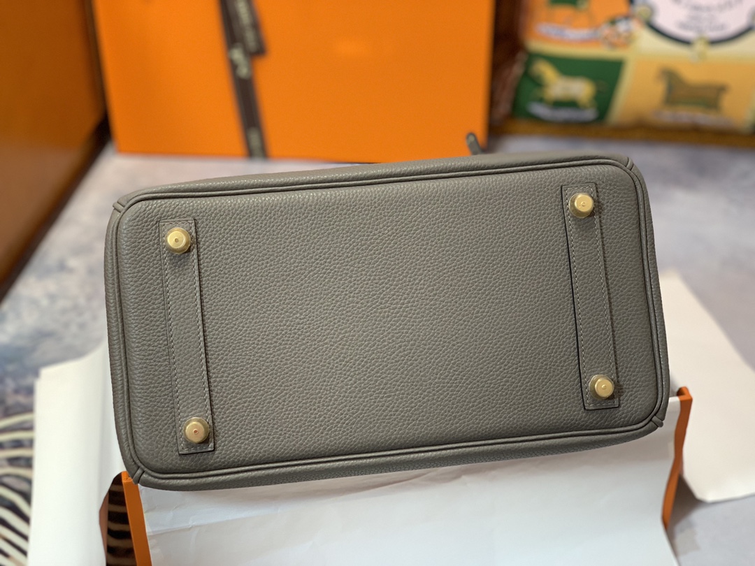 Brikin Bag Grey and Gold