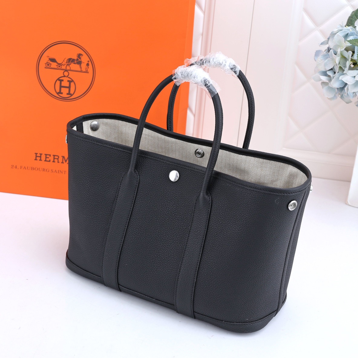 Garden Party Bag Black 36CM