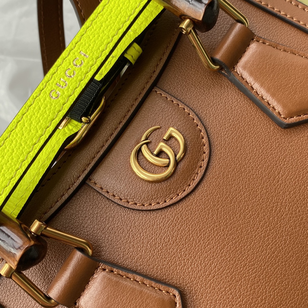 Double G Bamboo Bag Brown
