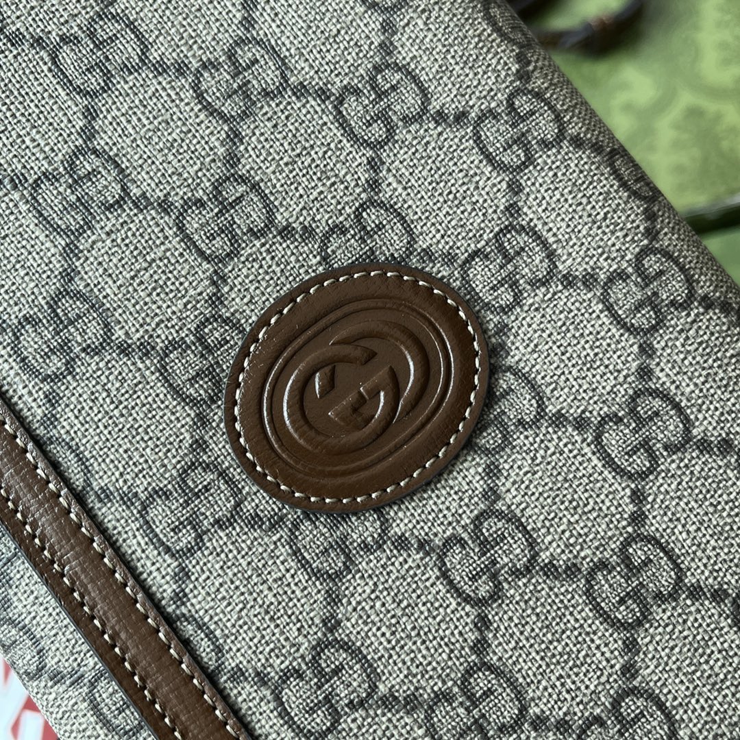 gg S*p*e canvas bag brown