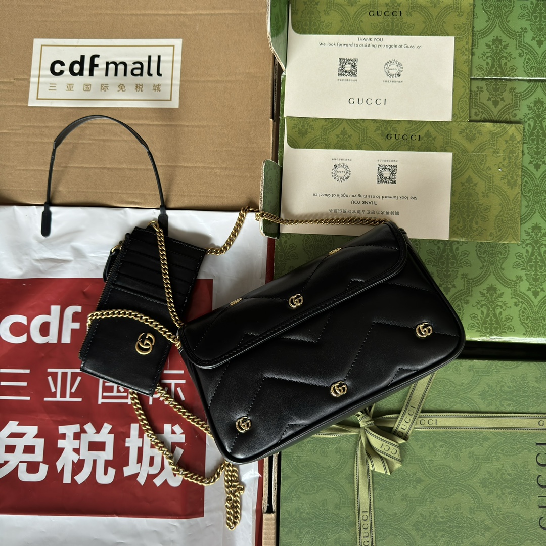 GG Marmon Handbag Black