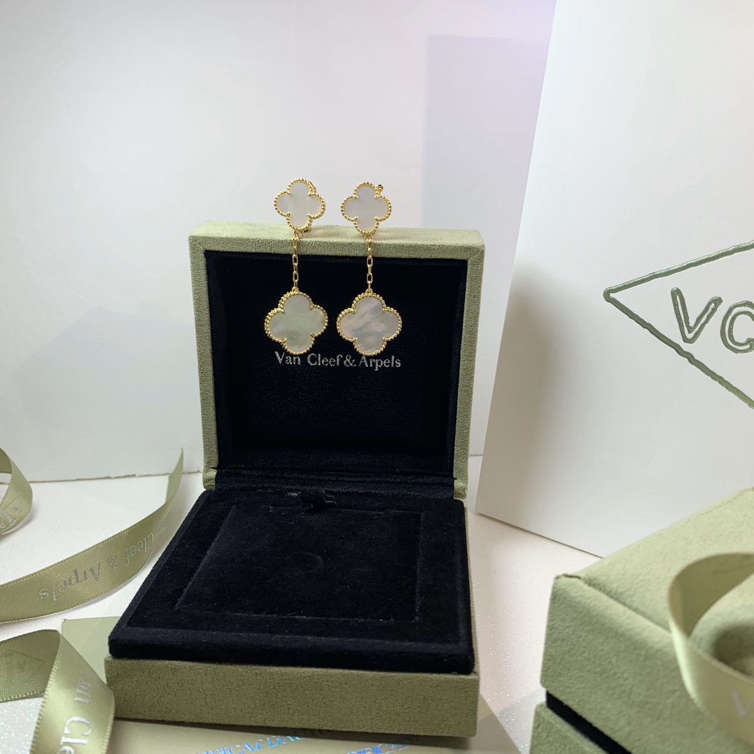 Alhambra 2 Motif Mother-of-Pearl Earrings