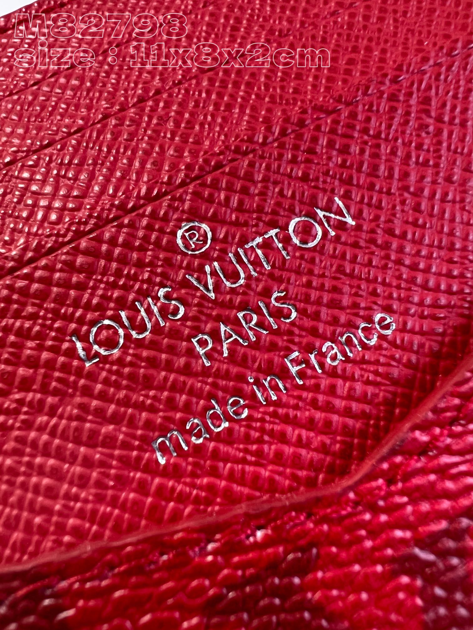l0*is V*t0n m82798 green slender wallet in monogram canvas with iconic monogram lining