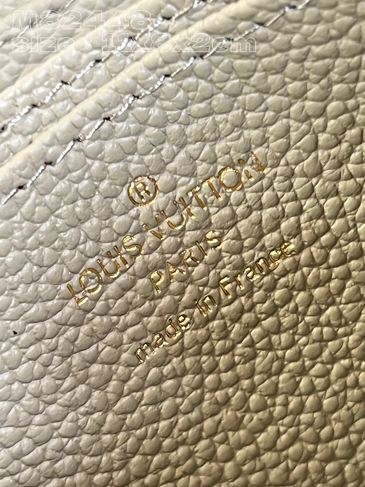 l0*is V*t0n m82448 green zippy bag in monogram empreinte grained leather with monogram pattern in