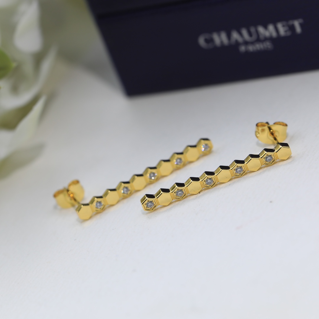 Bee Studs with Diamonds