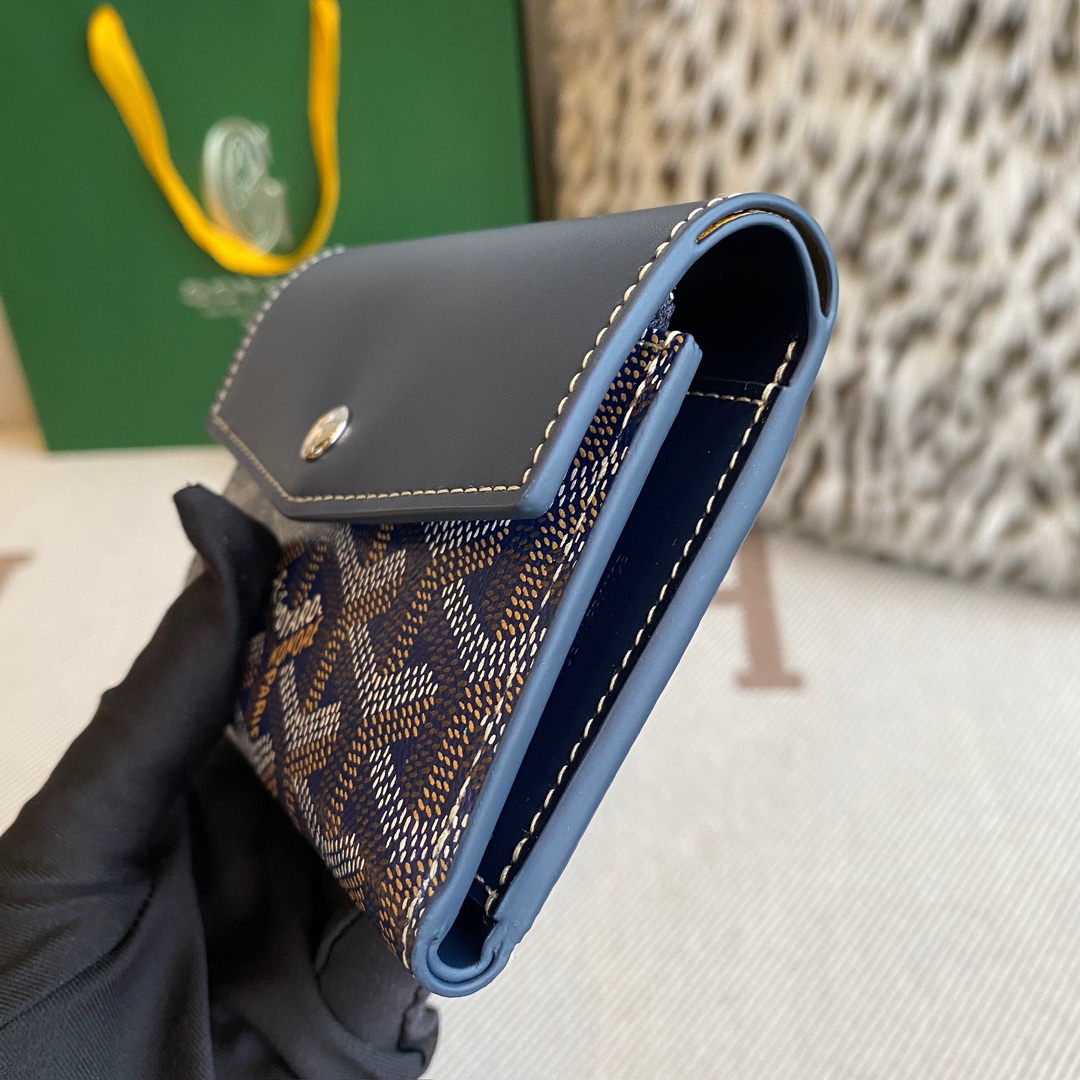 navy Go*ard saint-gabriel wallet lightweight and compact