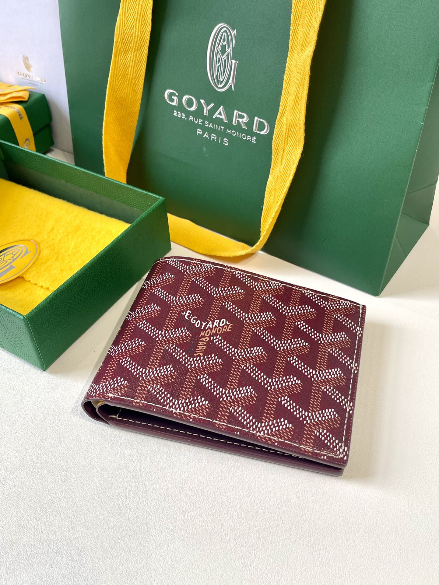 burgundy Go*ard victoire wallet organising cards, papers and notes ,can be used in a bag