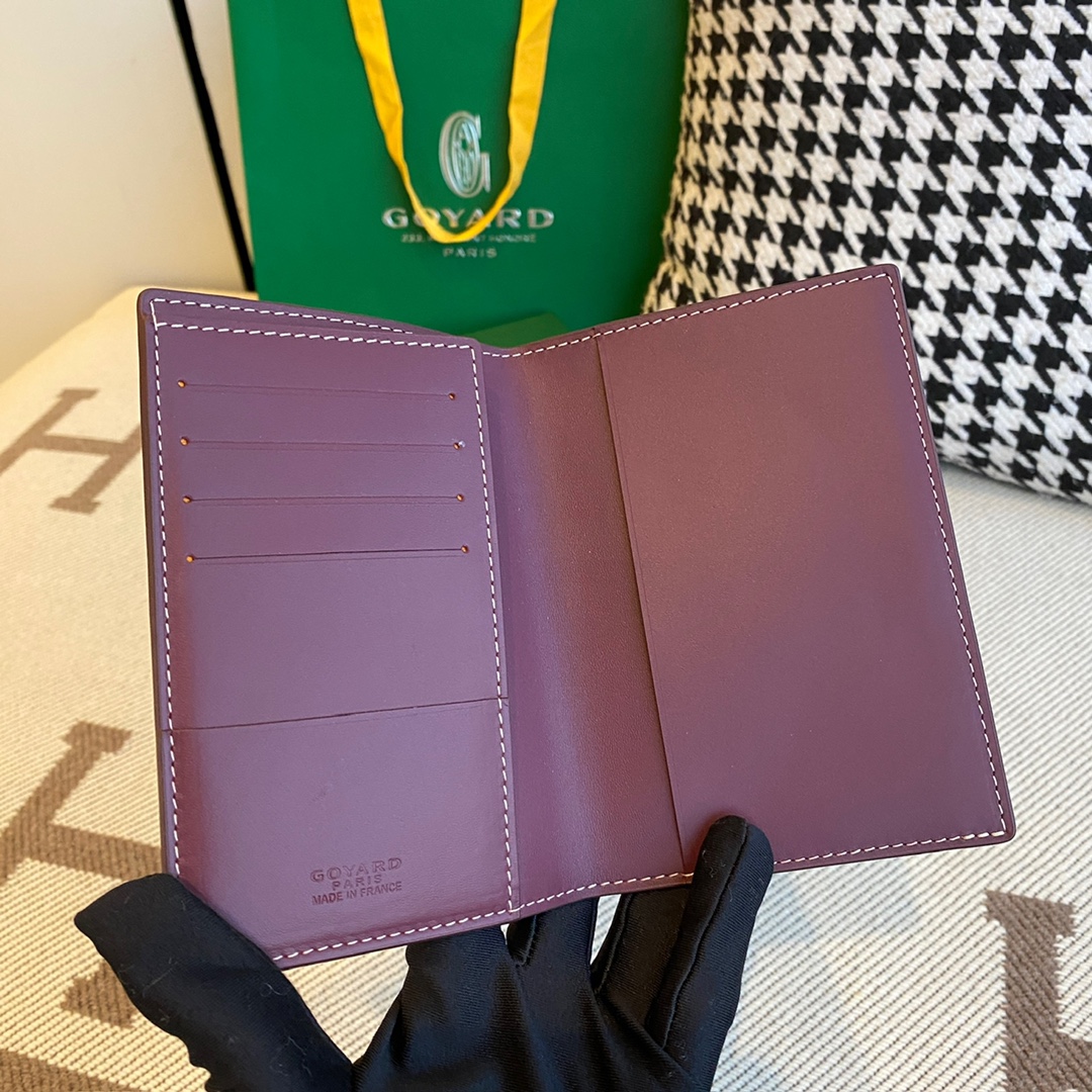burgundy Go*ard grenelle passport cover is ideal for travelling