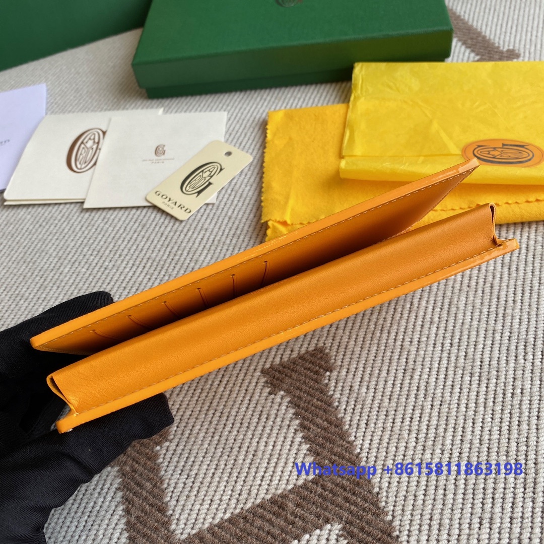 yellow Go*ard saint-lambert wallet is a universal phone case with all the everyday essentials in one