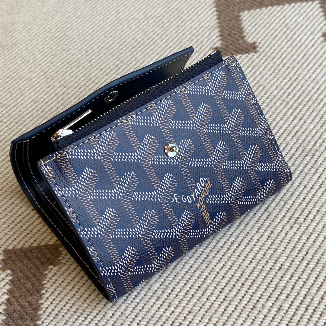 navy Go*ard saint-gabriel wallet lightweight and compact