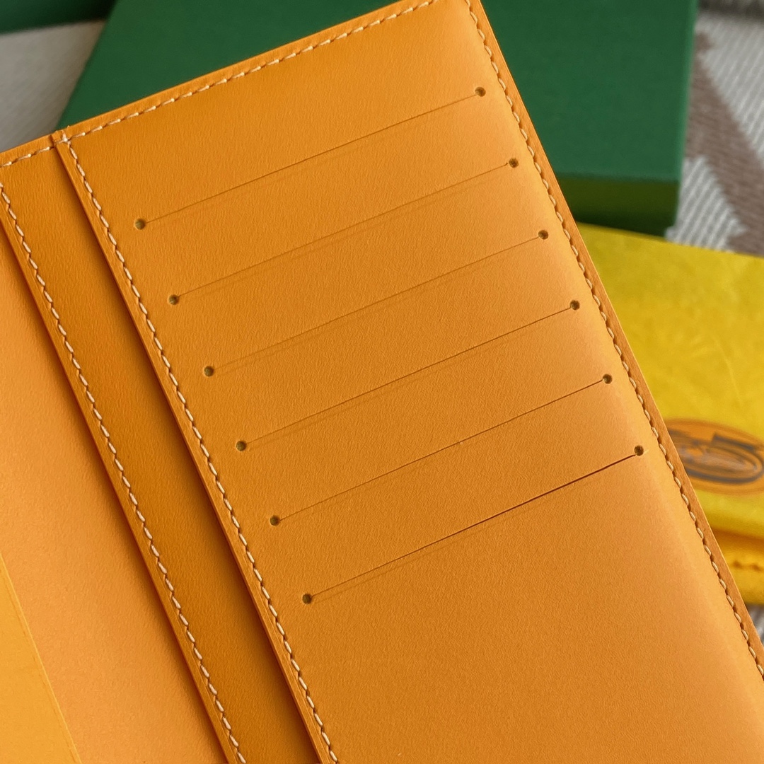 yellow Go*ard saint-lambert wallet is a universal phone case with all the everyday essentials in one