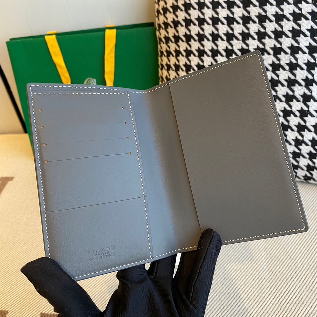 grey Go*ard grenelle passport cover is ideal for travelling