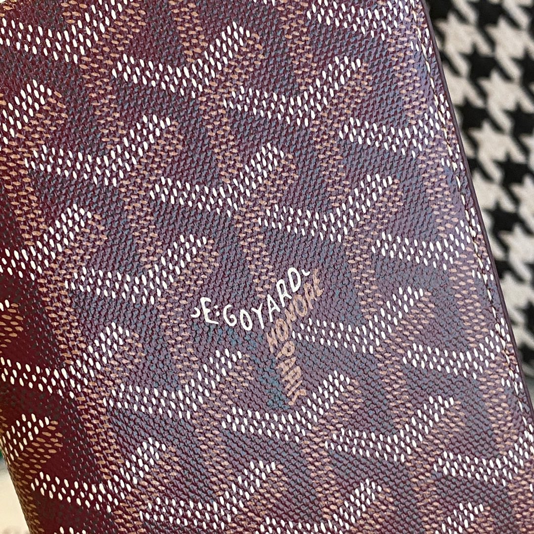 burgundy Go*ard grenelle passport cover is ideal for travelling