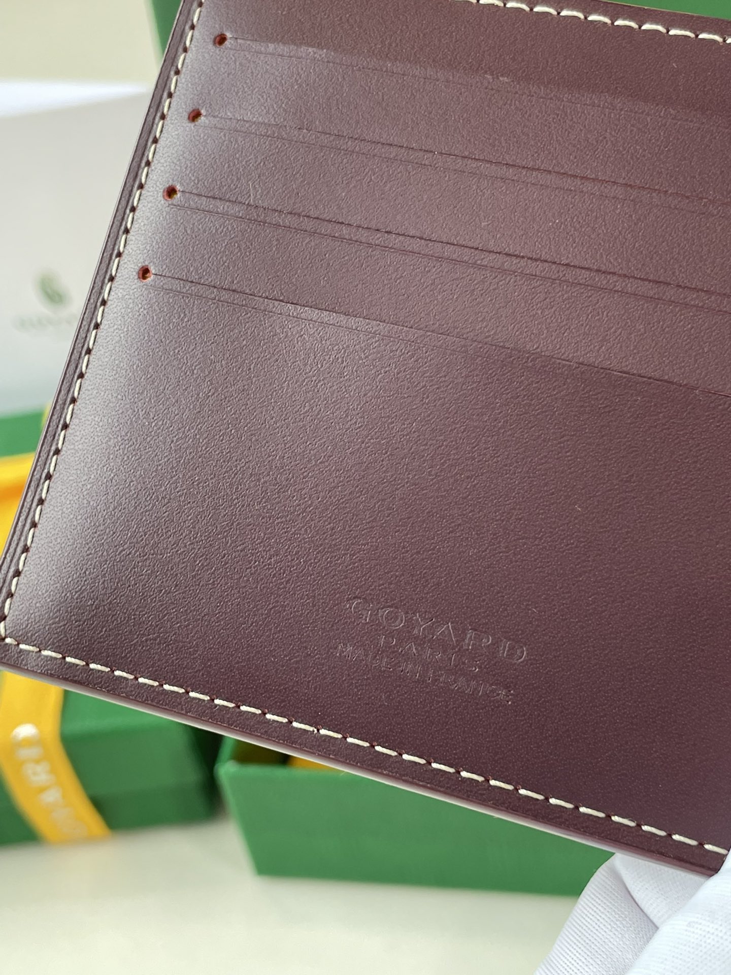 burgundy Go*ard victoire wallet organising cards, papers and notes ,can be used in a bag