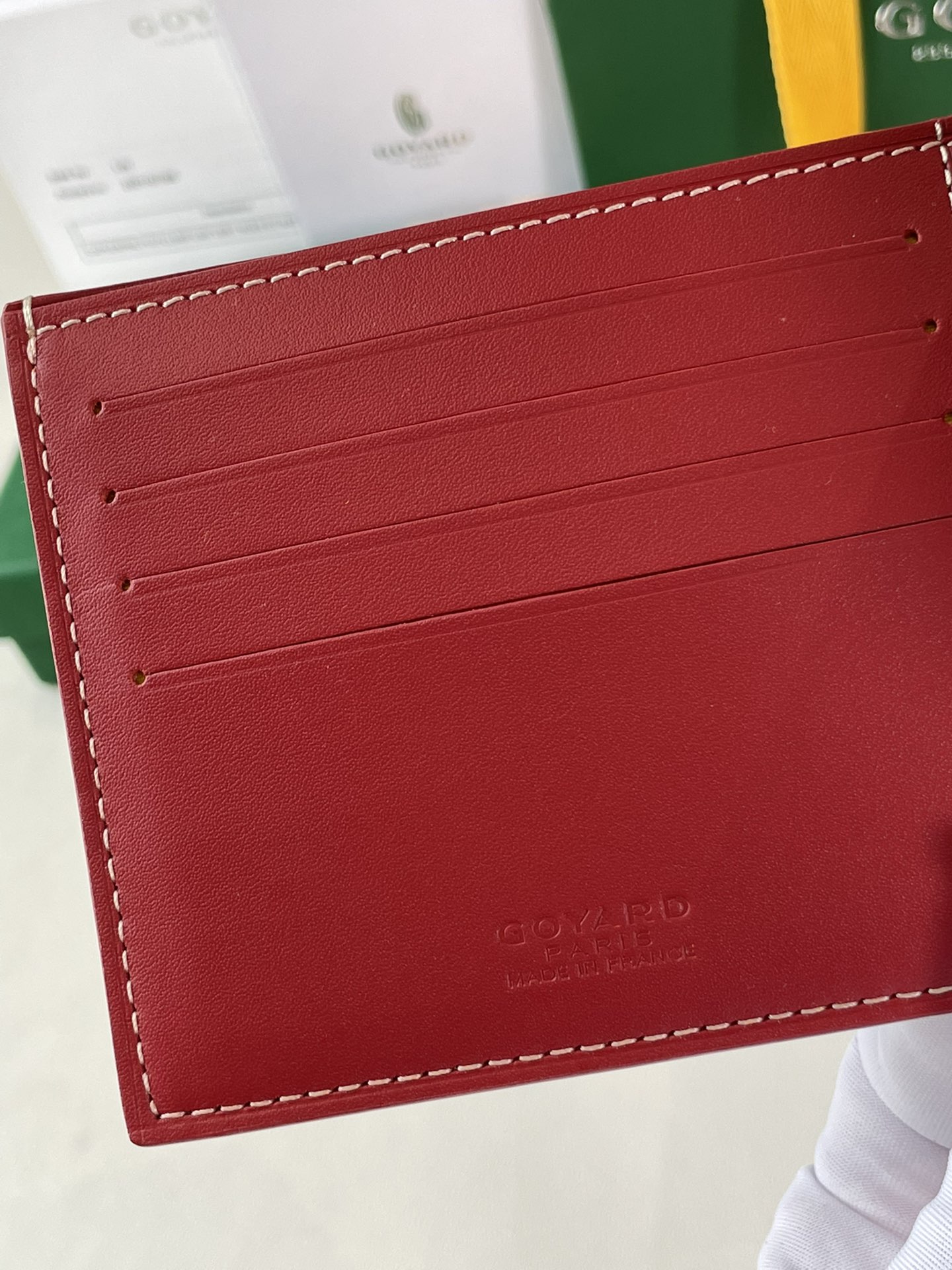 red Go*ard victoire wallet organising cards, papers and notes ,can be used in a bag