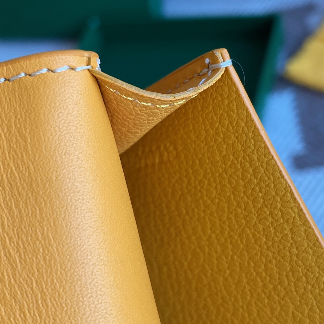 yellow Go*ard malesherbes card wallet ideal for business as it was designed to hold business cards