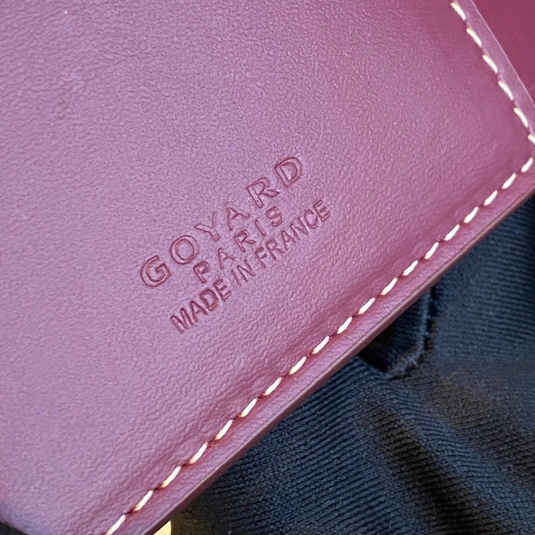 burgundy Go*ard grenelle passport cover is ideal for travelling