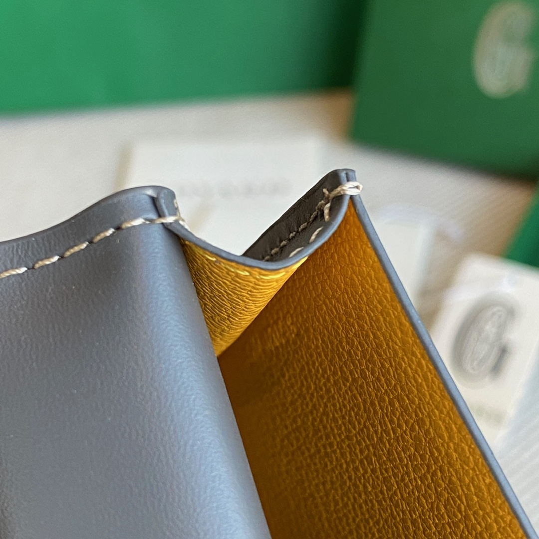 grey Go*ard malesherbes card wallet ideal for business as it was designed to hold business cards in