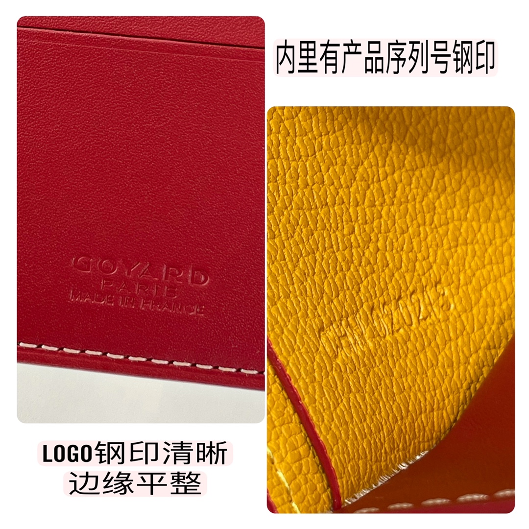 red Go*ard victoire wallet organising cards, papers and notes ,can be used in a bag