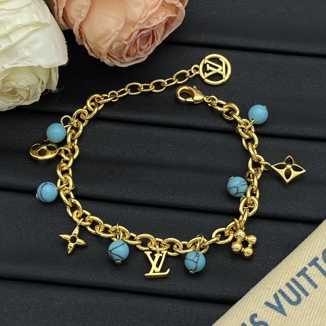 Natural Stone Flower Bracelet