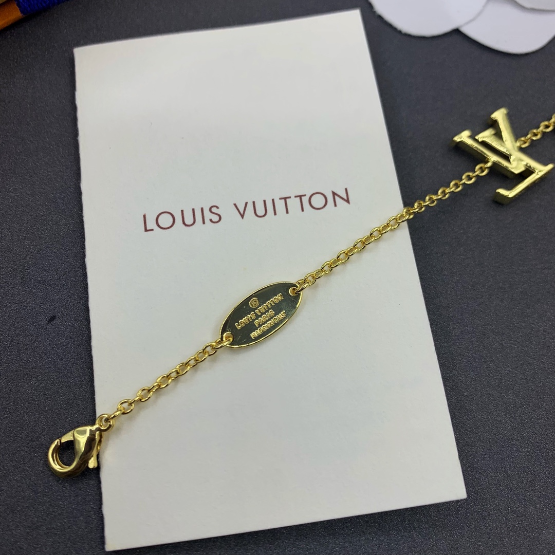 LV Flower Bracelet with Diamonds