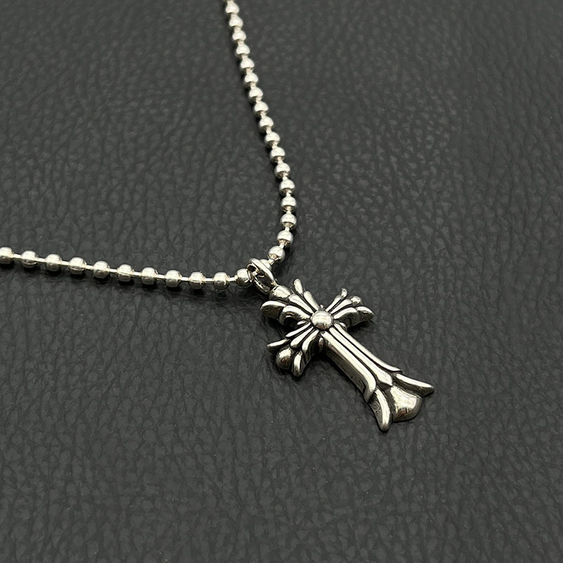 Retro Double Cross Necklace