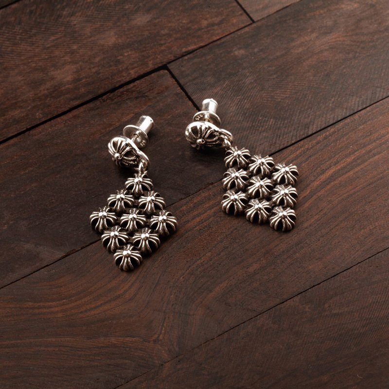 Rhombus Cross Earrings