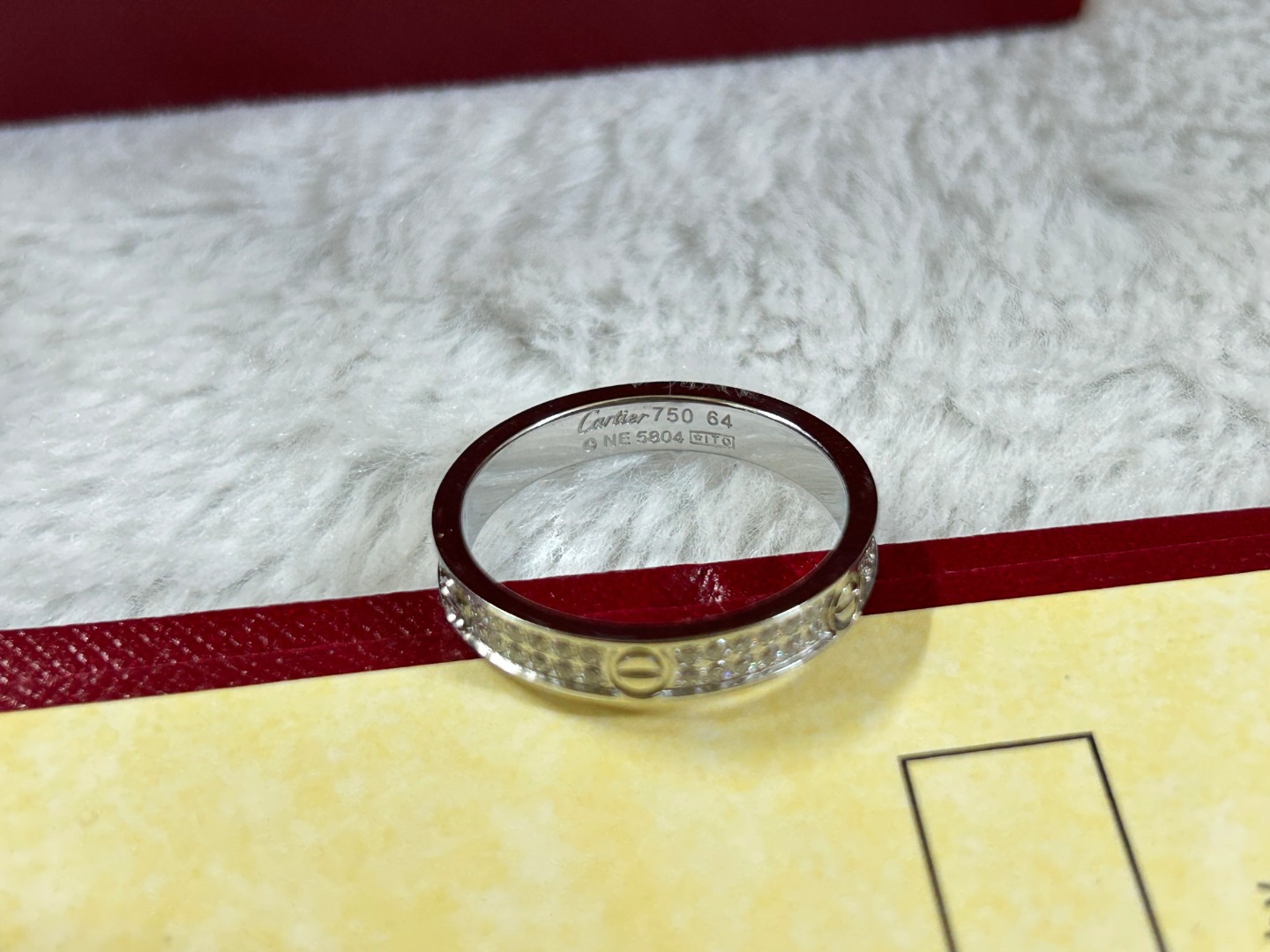 Love Ring with 2 Row Diamonds