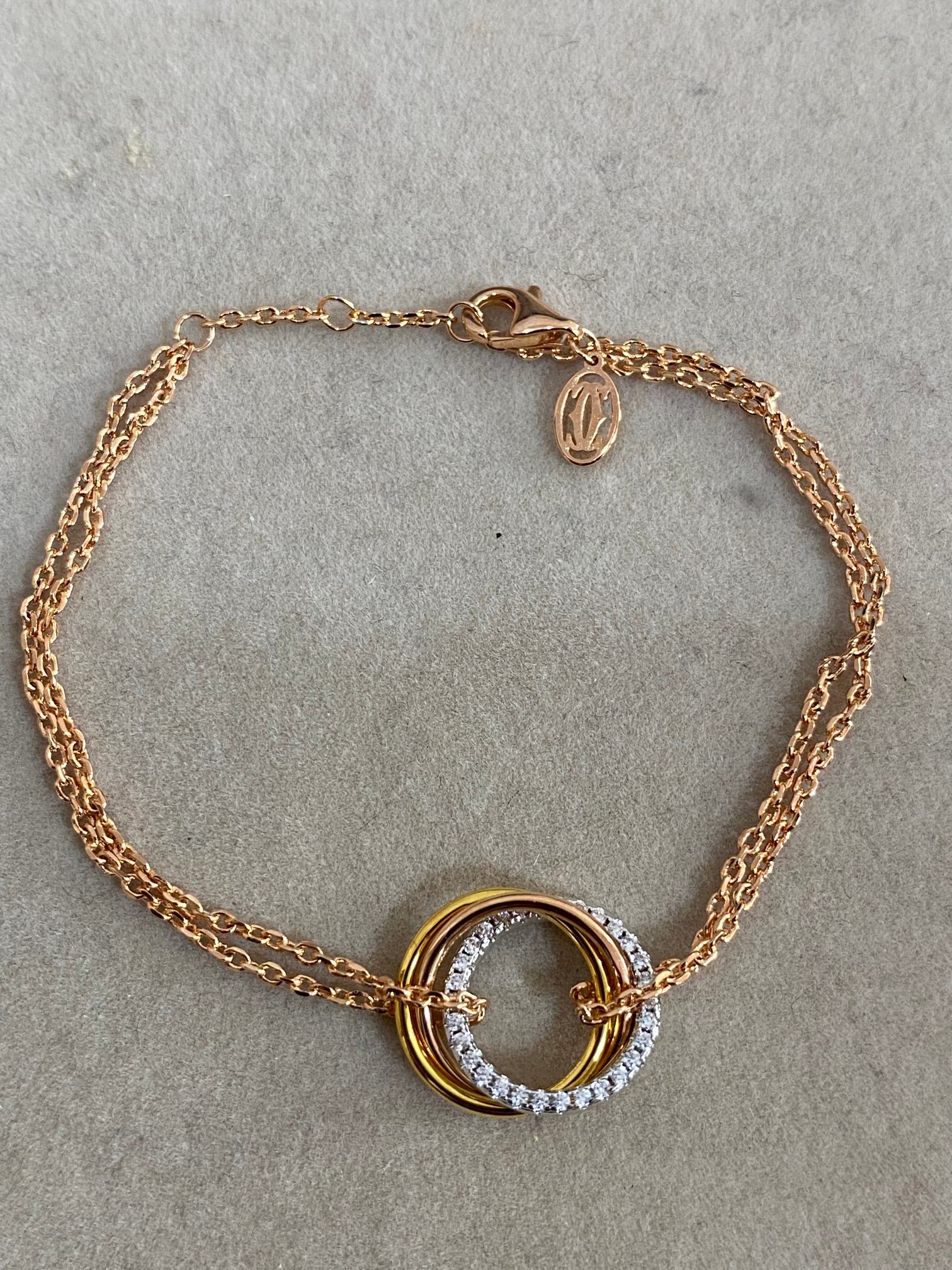 Trinity Bracelet with Diamonds